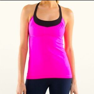 Lululemon Scoop Me Up Tank in Hot Pink